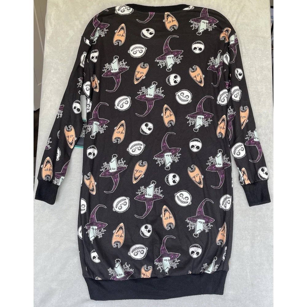 The Nightmare Before Christmas Sleep Shirt Womens XS Jack Skellington Sally - Picture 10 of 11